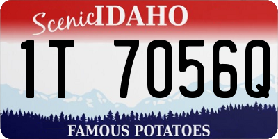 ID license plate 1T7056Q