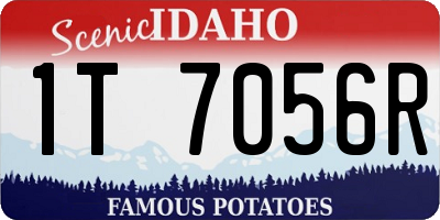 ID license plate 1T7056R