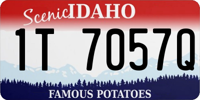ID license plate 1T7057Q