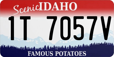 ID license plate 1T7057V