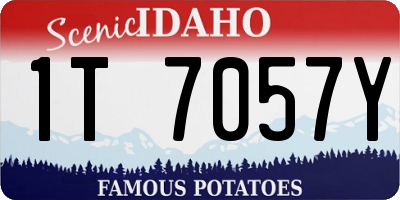 ID license plate 1T7057Y