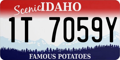 ID license plate 1T7059Y