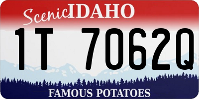 ID license plate 1T7062Q