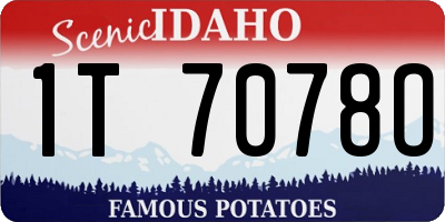 ID license plate 1T7078O