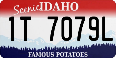 ID license plate 1T7079L