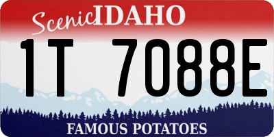 ID license plate 1T7088E