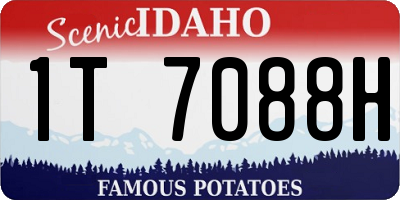 ID license plate 1T7088H