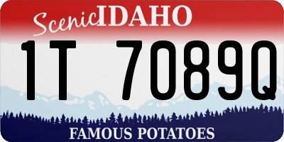 ID license plate 1T7089Q