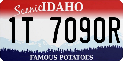 ID license plate 1T7090R