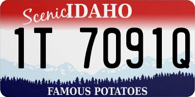 ID license plate 1T7091Q