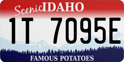 ID license plate 1T7095E
