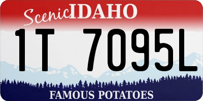 ID license plate 1T7095L