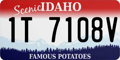 ID license plate 1T7108V