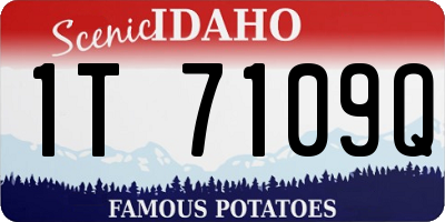 ID license plate 1T7109Q