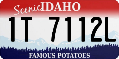 ID license plate 1T7112L