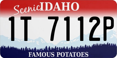 ID license plate 1T7112P