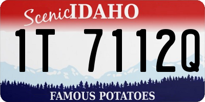 ID license plate 1T7112Q