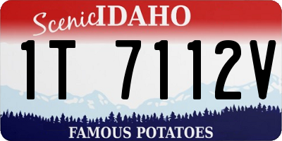 ID license plate 1T7112V