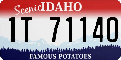 ID license plate 1T7114O
