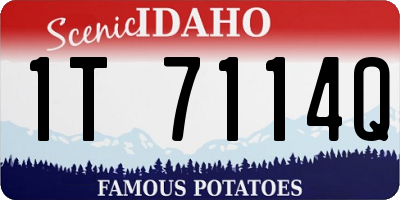 ID license plate 1T7114Q