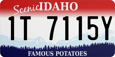 ID license plate 1T7115Y