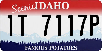 ID license plate 1T7117P