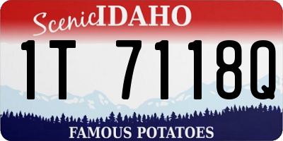 ID license plate 1T7118Q
