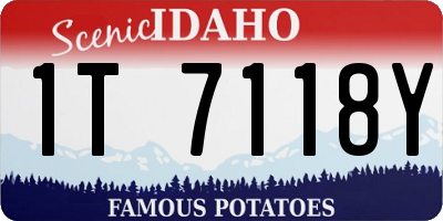 ID license plate 1T7118Y