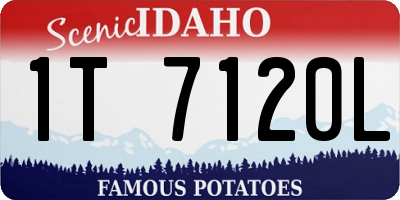 ID license plate 1T7120L