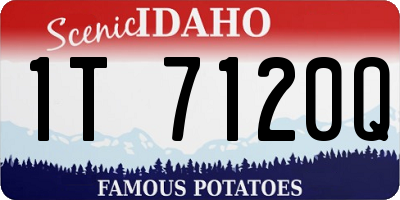 ID license plate 1T7120Q