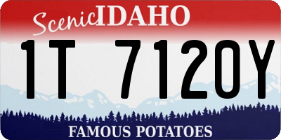 ID license plate 1T7120Y