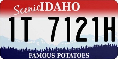 ID license plate 1T7121H