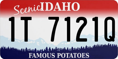 ID license plate 1T7121Q