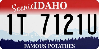 ID license plate 1T7121U