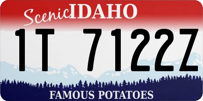 ID license plate 1T7122Z