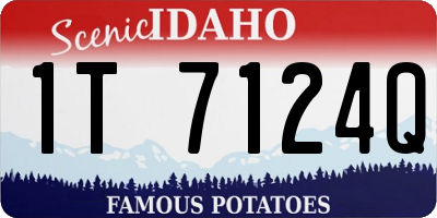 ID license plate 1T7124Q