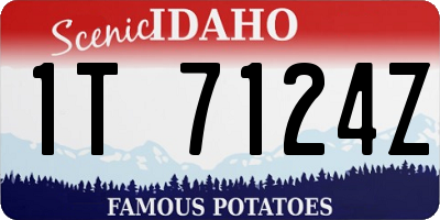 ID license plate 1T7124Z