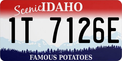 ID license plate 1T7126E