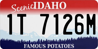 ID license plate 1T7126M