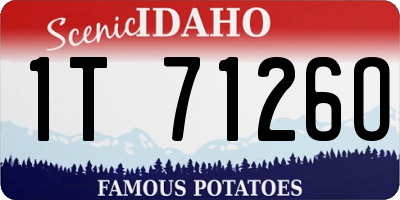 ID license plate 1T7126O