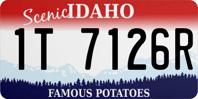 ID license plate 1T7126R