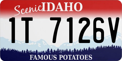 ID license plate 1T7126V
