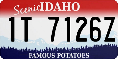 ID license plate 1T7126Z