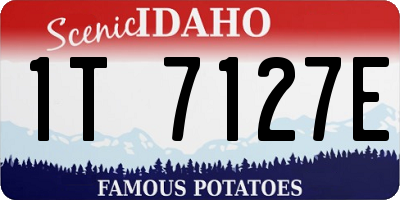 ID license plate 1T7127E