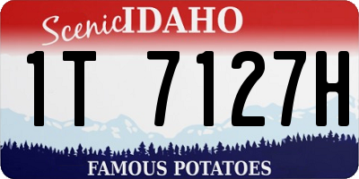 ID license plate 1T7127H