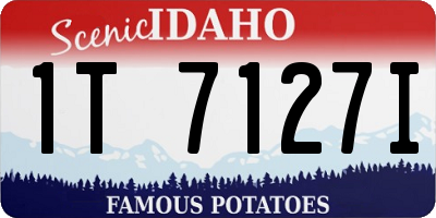 ID license plate 1T7127I