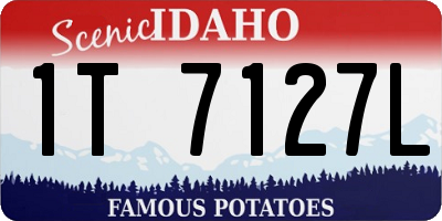 ID license plate 1T7127L