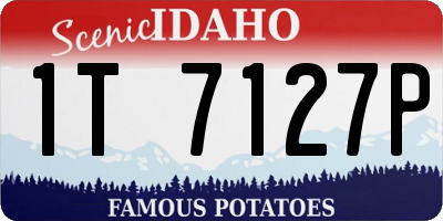 ID license plate 1T7127P