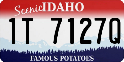 ID license plate 1T7127Q