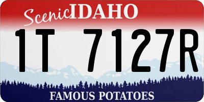 ID license plate 1T7127R